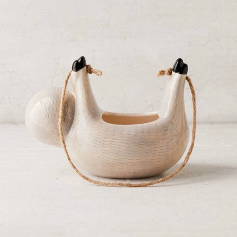 Sloth Hanging Planter Pot for Succulents & Plants