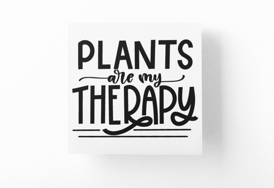 Plants Are My Therapy Plant Mom Sticker-0