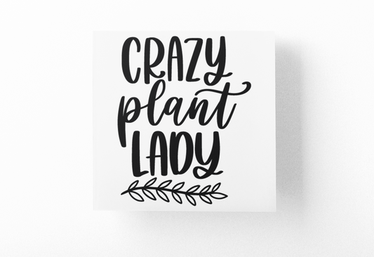 Crazy Plant Lady Plant Mom Sticker-0