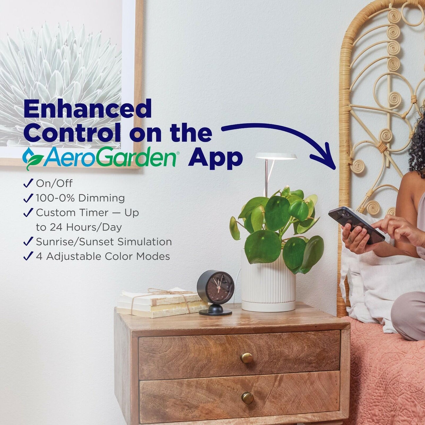 AeroGarden Stem Grow Light Cream White 5.71x4.33x1.30 in MPN 980201-0100