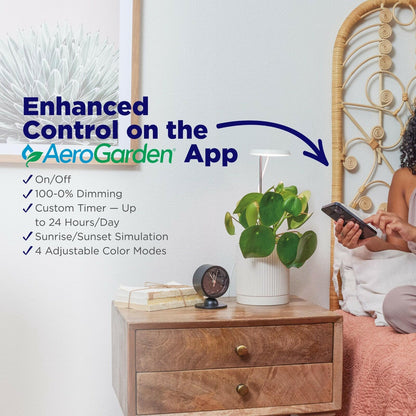 AeroGarden Stem Grow Light Cream White 5.71x4.33x1.30 in MPN 980201-0100