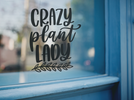 Crazy Plant Lady Plant Mom Sticker-1
